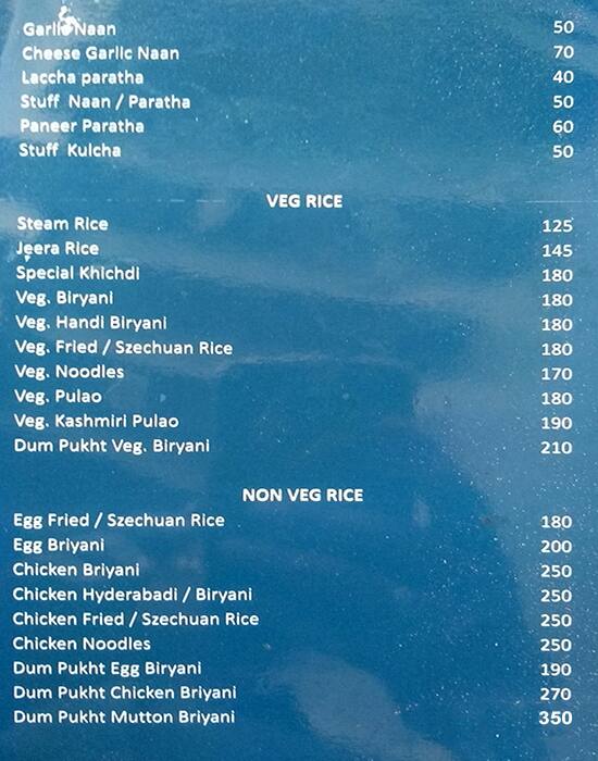 Hats-Off Bar And Restaurant menu