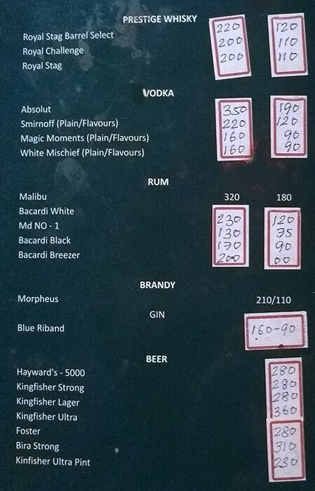 Hats-Off Bar And Restaurant menu