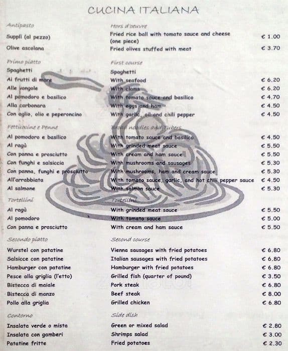 Menu di Hua Da 