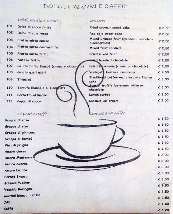 Menu di Hua Da 