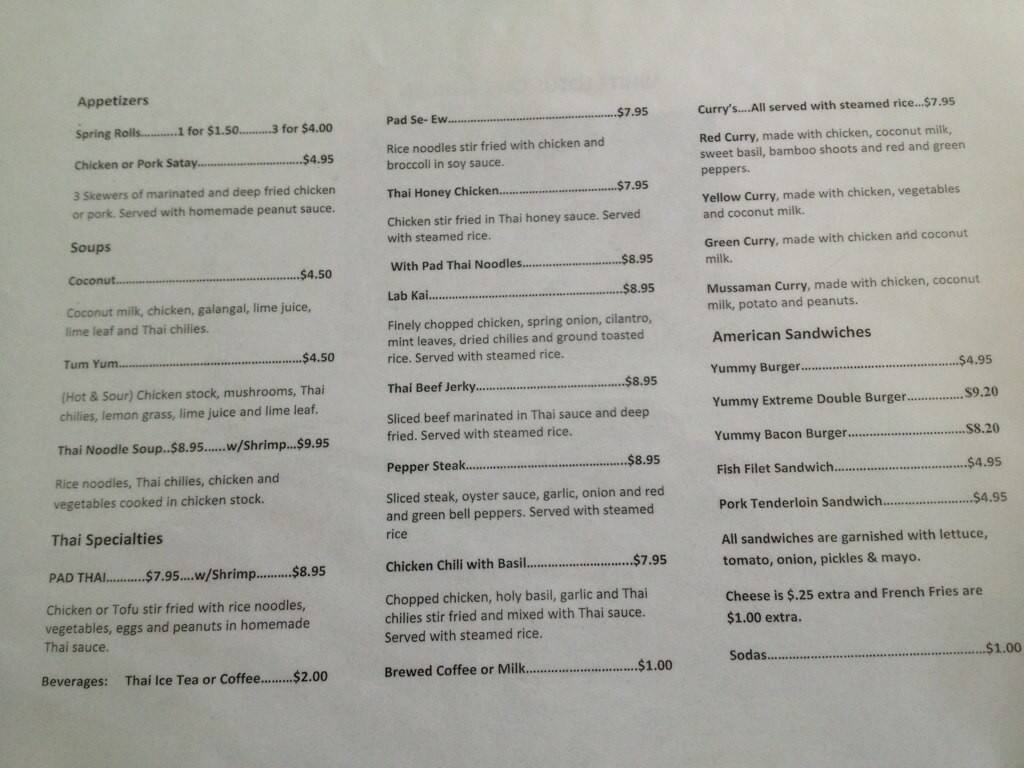 White Lotus Menu,Menú para White Lotus, Dayton, Dayton Urbanspoon/Zomato