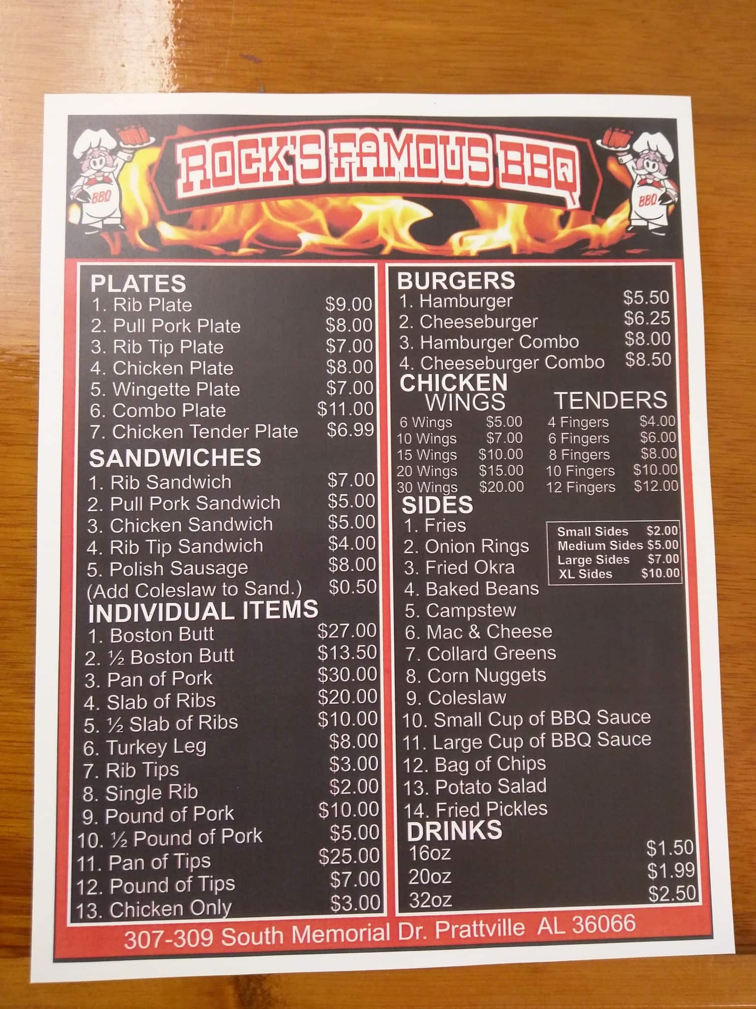 Wilma'S Famous Bbq Menu - l5g5c3m