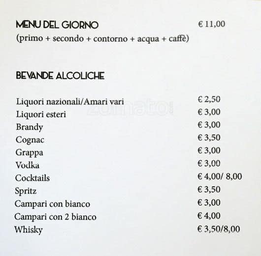 Menu di Il Posto Giusto 