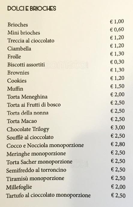 Menu di Il Posto Giusto 