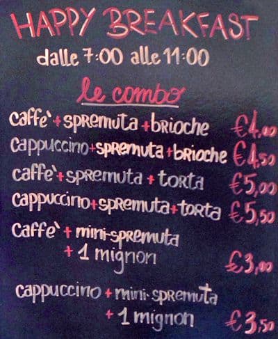 Menu di Il Posto Giusto 