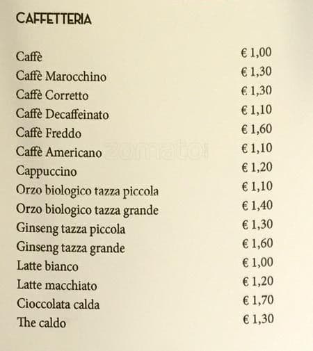 Menu di Il Posto Giusto 