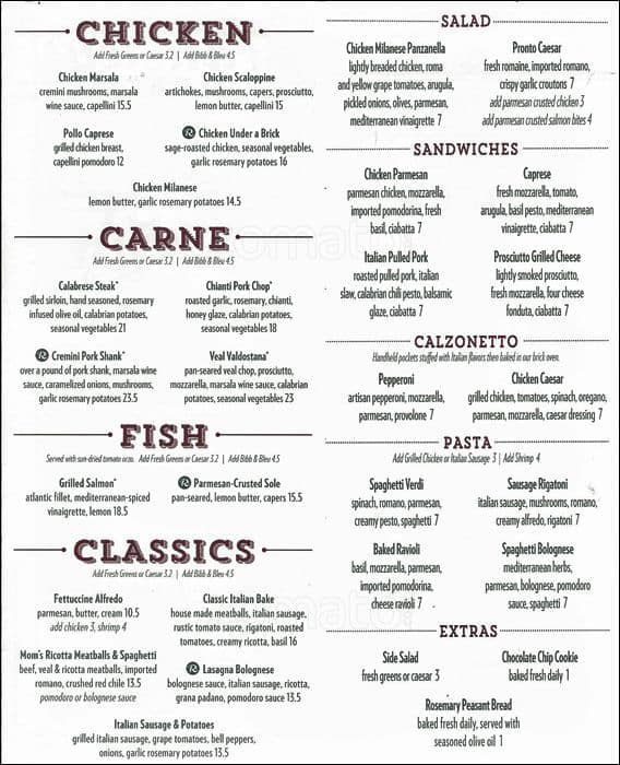 Macaroni Grill Prices How Do You Price A Switches 