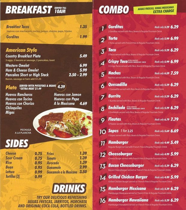 La Picosita Menu, Menu for La Picosita, Northwest Dallas, Dallas ...