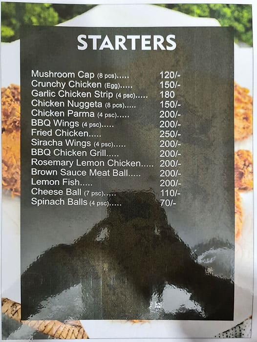 Menu of Lala's Cafe, Hadapsar, Pune