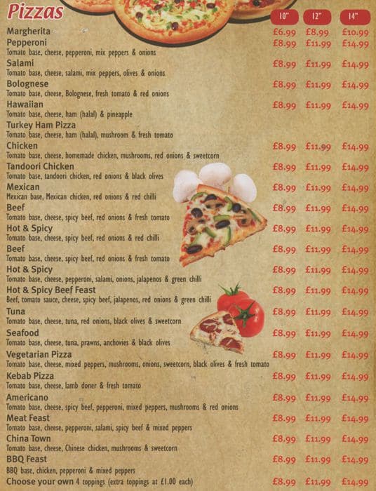 Pizza House Menu, Menu for Pizza House, Epsom, London Zomato UK