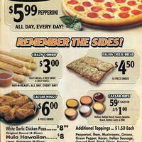 Little Caesars Pizza Menu Menu For Little Caesars Pizza East
