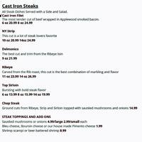 Cast Iron Steakhouse, Prospect, Louisville - Urbanspoon/Zomato