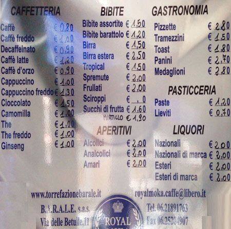 Menu di Habituè Cafè 