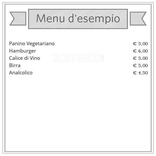 Menu di Comò Bistrot 