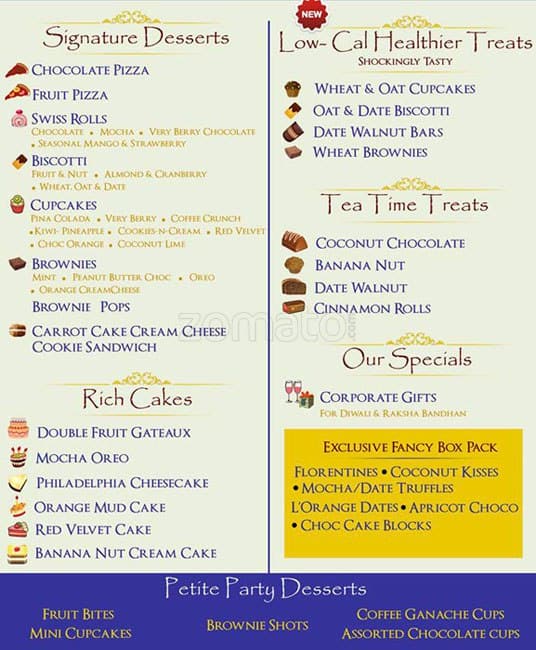 Biscotti Bakes a Mumbai Foto del Menu con Prezzi Zomato