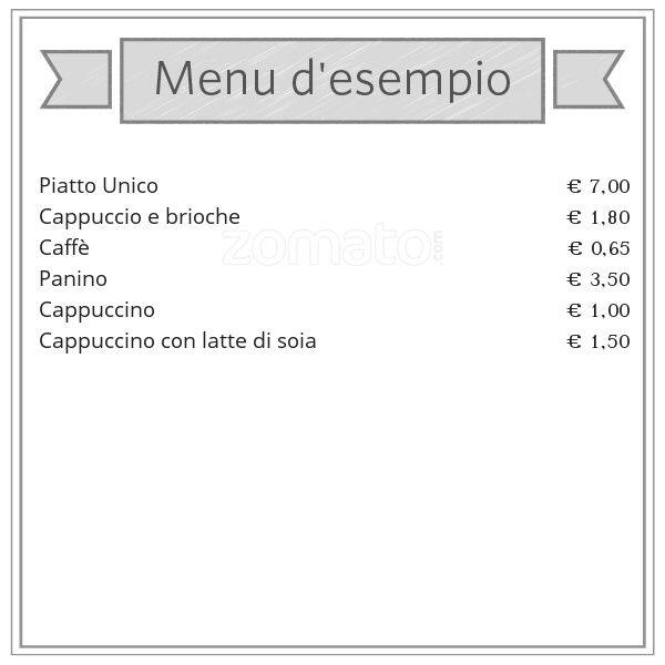 Menu di Bar Venus Caffè Mokito 