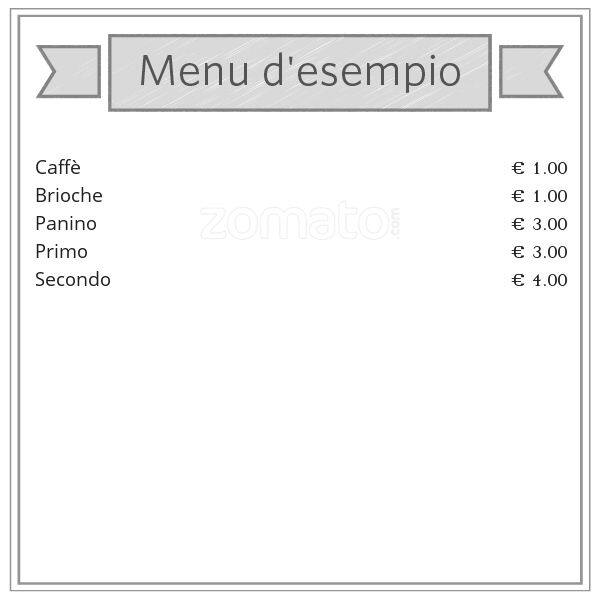 Menu di Luca Bar Milano 