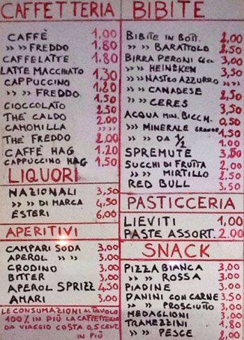 Healthy Bar Speisekarte