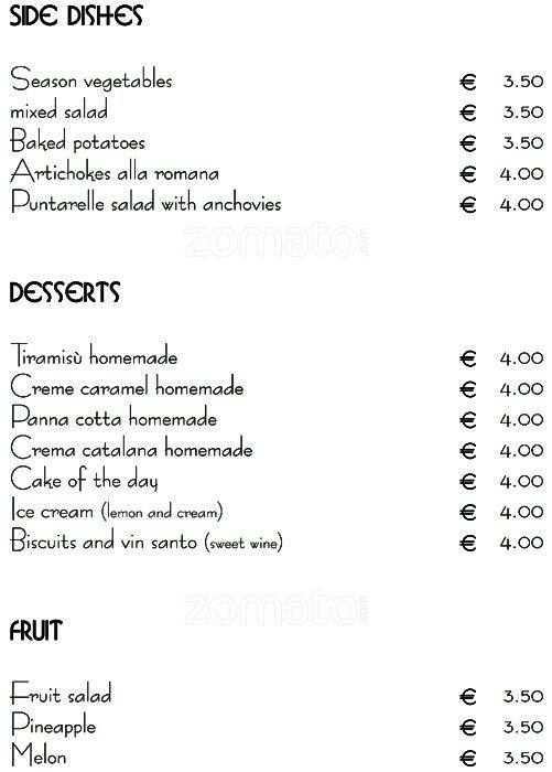Menu di La Tavernetta Umbra 