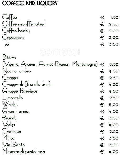 Menu di La Tavernetta Umbra 