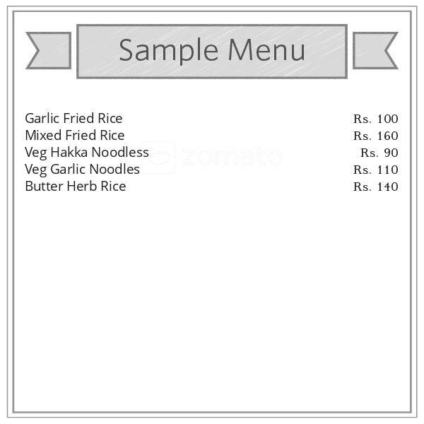 THE PALATE KITCHEN menu