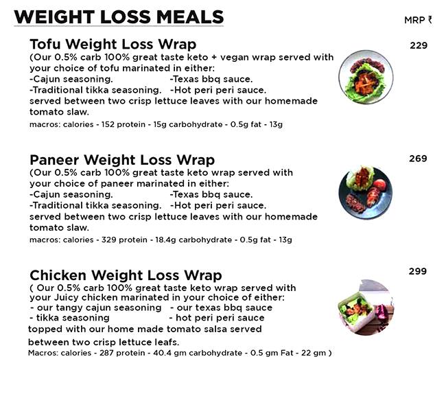 Body Power Cafe menu