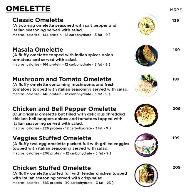 Body Power Cafe menu