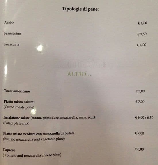 Menu di TORREFAZIONE COLOMBIA 