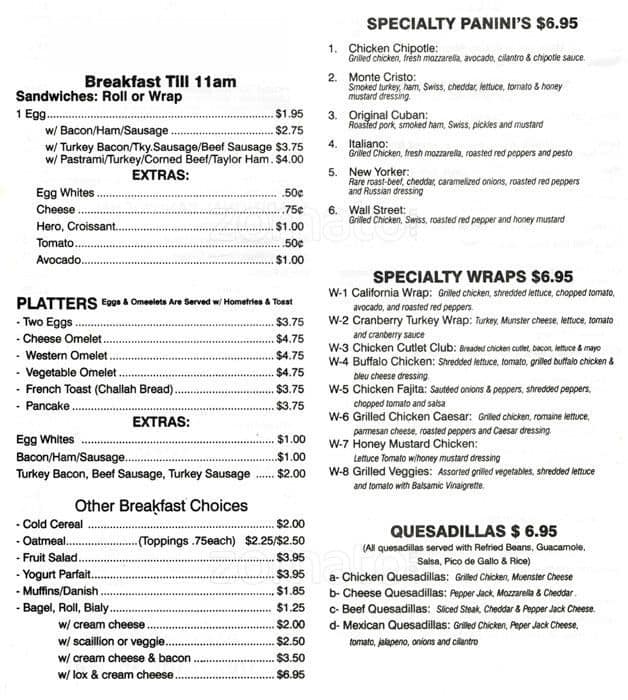 Rockwell's Restaurant menu Urbanspoon/Zomato