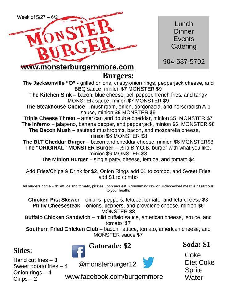 Monster Burger Food Truck Rt 16the Outlet Malls St