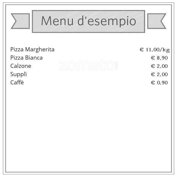Menu di Arte Pizza S.R.L.S 