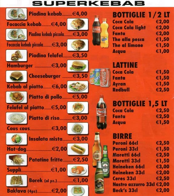 Istanbul Superkebab Speisekarte