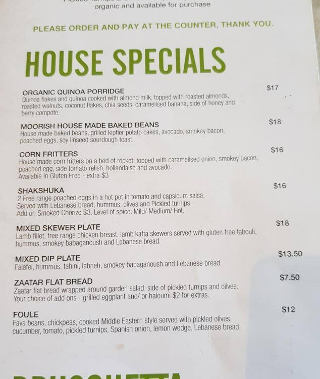 Cafe on Johnston Menu, Menu for Cafe on Johnston, Annandale, Sydney