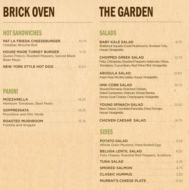 Menu at Herb N' Kitchen restaurant, West New York