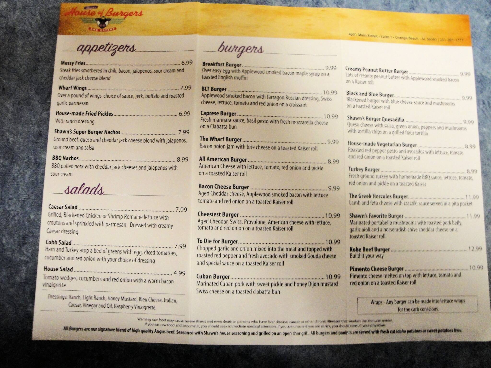 Shawn's House of Burgers and Eatery Menu Urbanspoon/Zomato