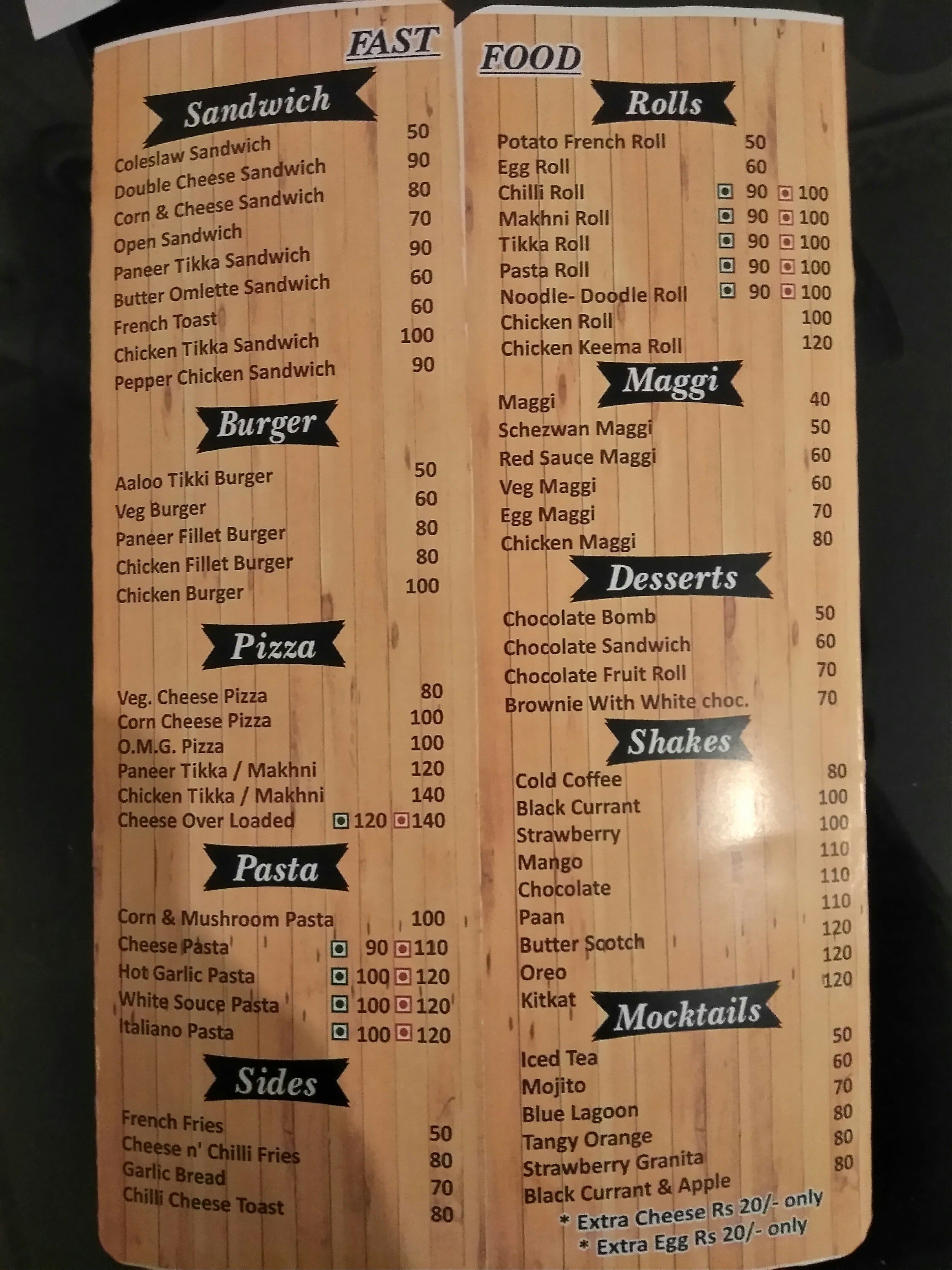 Meraki Menu, Menu For Meraki, Gulmohar Colony, Bhopal - Zomato