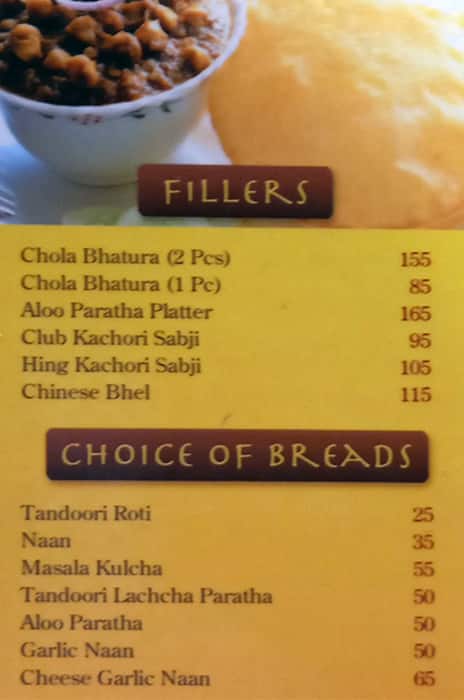 Chaat Chator menu