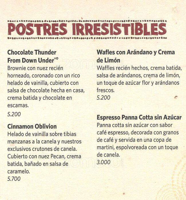 Carta de Outback