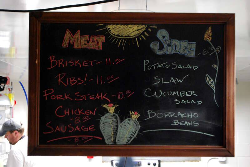 Live Oak Barbecue Menu, Menu for Live Oak Barbecue, East Austin, Austin