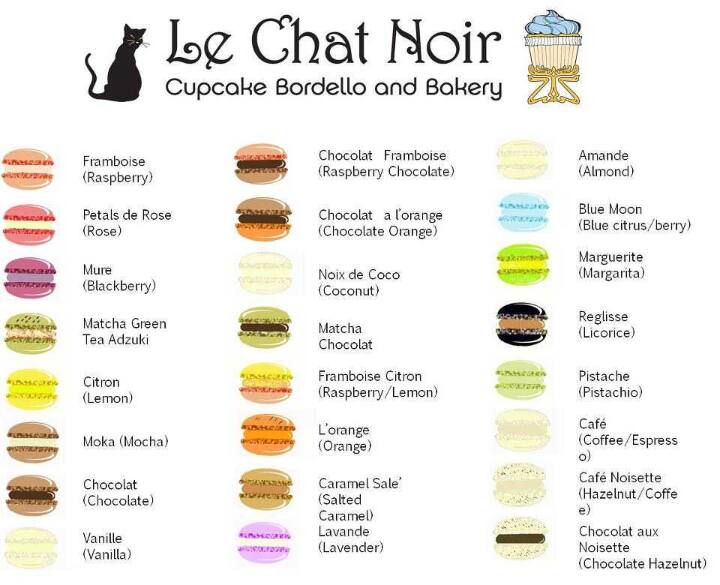 Le Chat Noir Cupcake Bordello And Bakery Menu