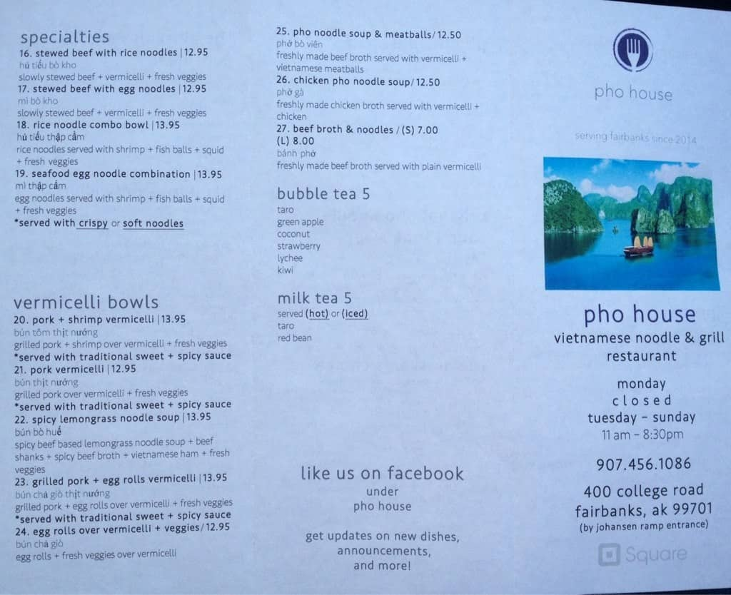 Featured image of post Easiest Way to Make Pho House Fairbanks Menu