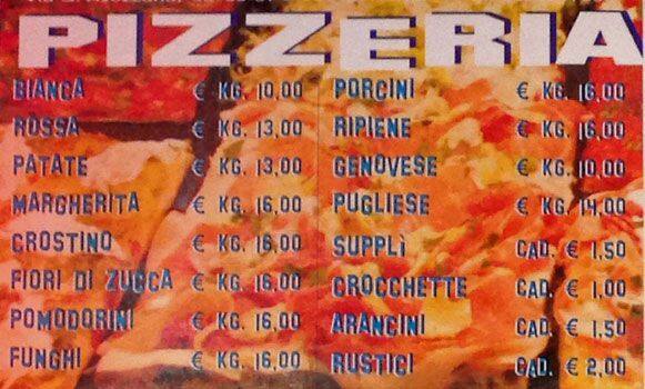 Menu di Forno dei Desideri 