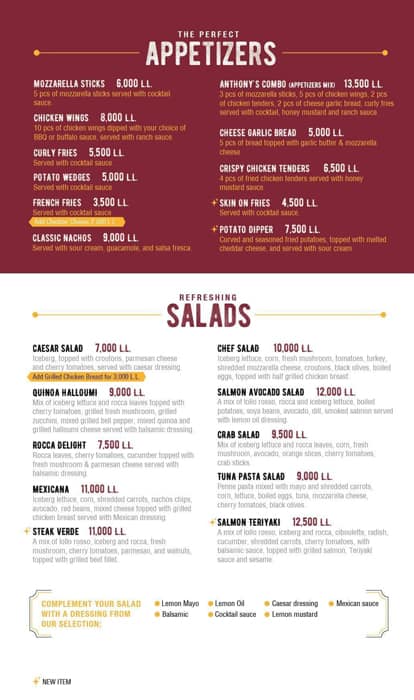 anthony's menu zouk number