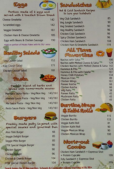 Otik Cake Shop Menu, Menu for Otik Cake Shop, Model Town 2, New Delhi ...