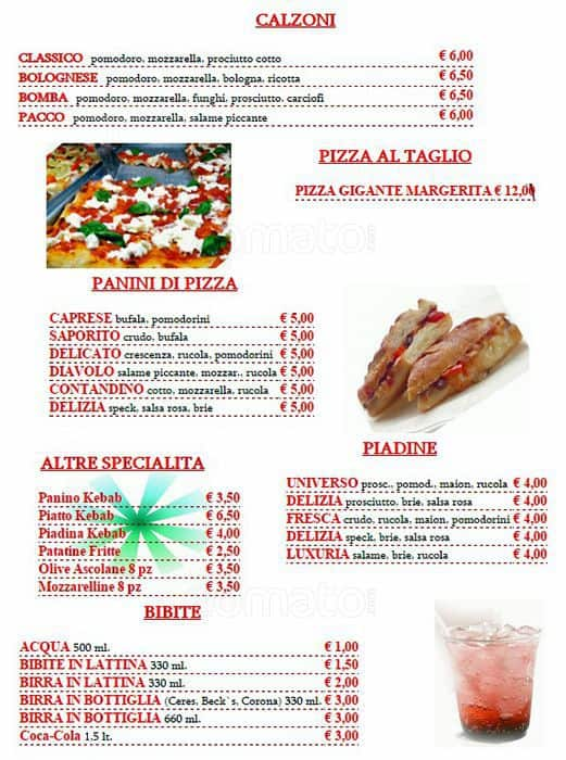 Menu di 4 Agosto 