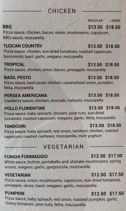 Menu at Gusto's Gourmet Pizza & Pasta + NEW Terrace Restaurant, Carindale