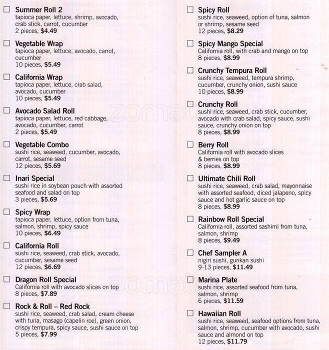 Menu at Pane Fresco at Fortinos pizzeria, Burlington, Appleby Line