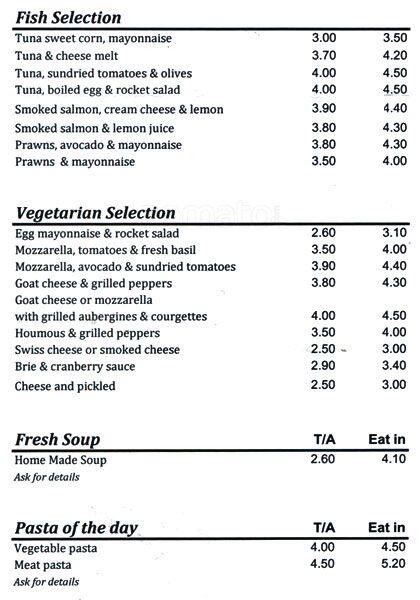Mikael's menu