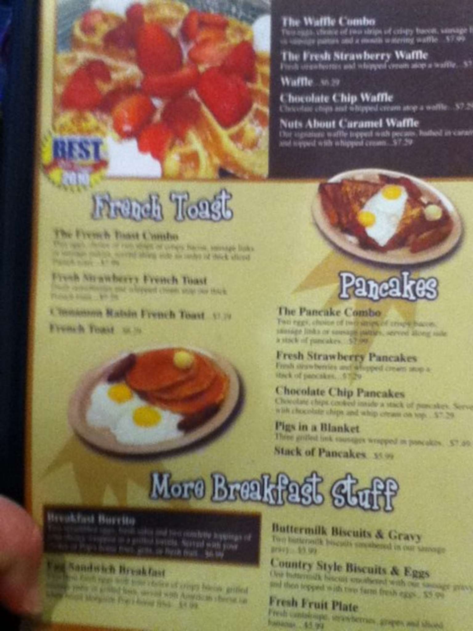 Menu at Pop's Diner Co. restaurant, Virginia Beach, Sabre St