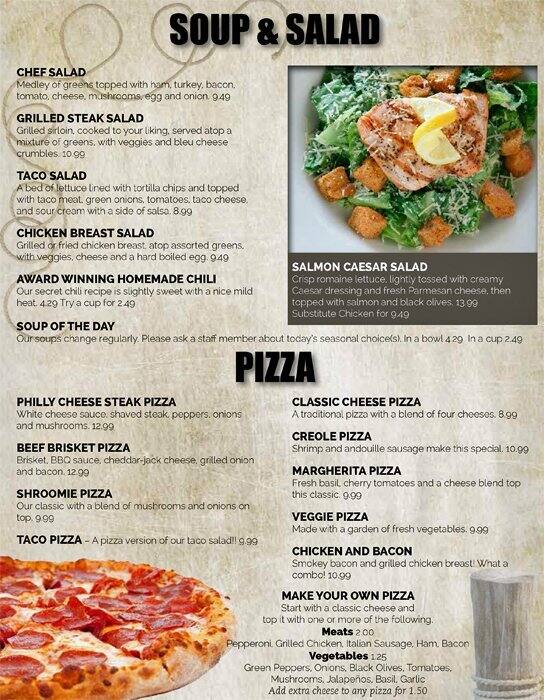 Menu at Sportsman Inn restaurant, Monticello